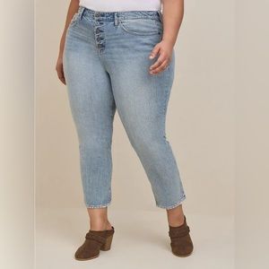 Torrid jeans straight leg, high rise